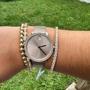 Rose Gold Crystal Movado BOLD Women’s Watch